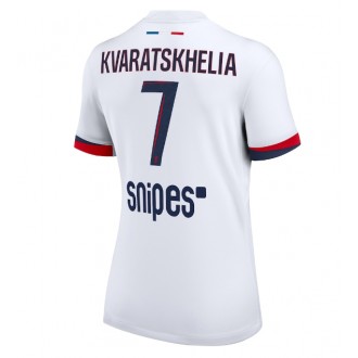 Paris Saint-Germain Khvicha Kvaratskhelia #7 Bortedrakt Kvinner 2025-26 Kortermet Paris Saint-Germain Khvicha Kvaratskhelia #7 Bortedrakt Kvinner 2025-26 Kortermet